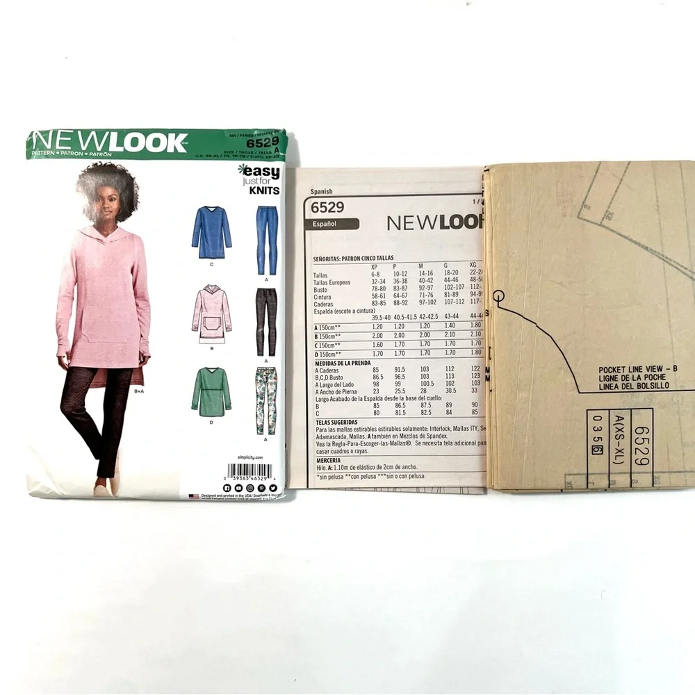 New Look 6529 Sewing Pattern – XS–XL